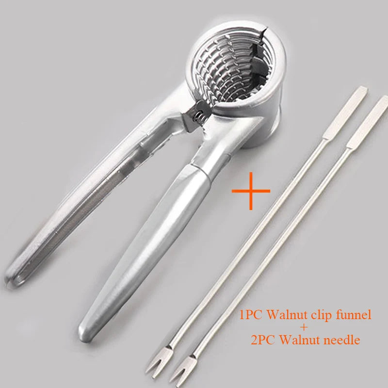 Kitchen Nut Sheller Clip Tool Clamp Plier Cracker Zinc Alloy