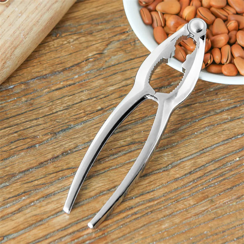 Kitchen Nut Sheller Clip Tool Clamp Plier Cracker Zinc Alloy