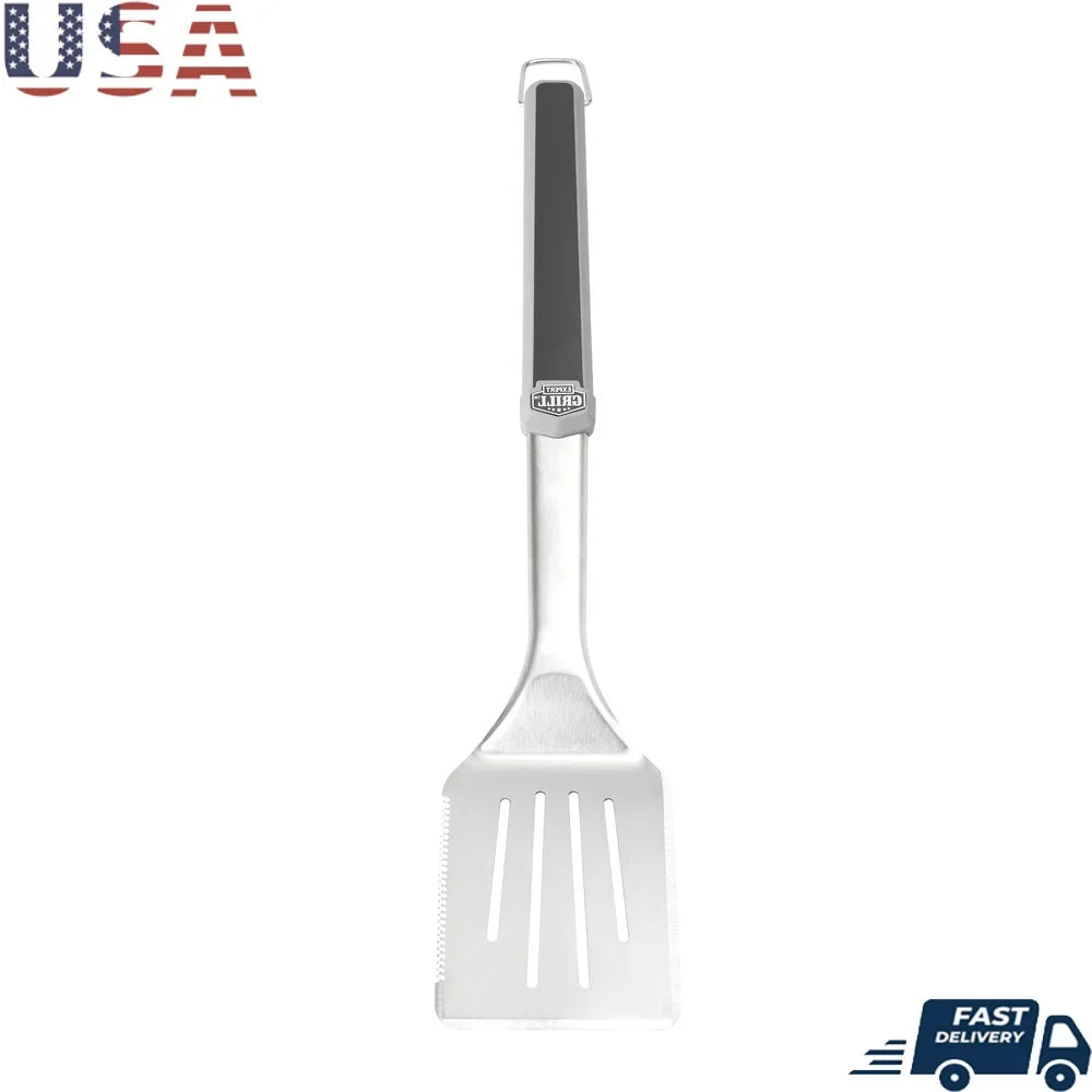 Stainless Steel Grill Spatula Long Reach Ergonomic Handle