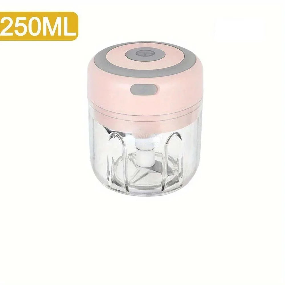 250ML Stainless Steel Electric Garlic Chopper Sturdy Durable