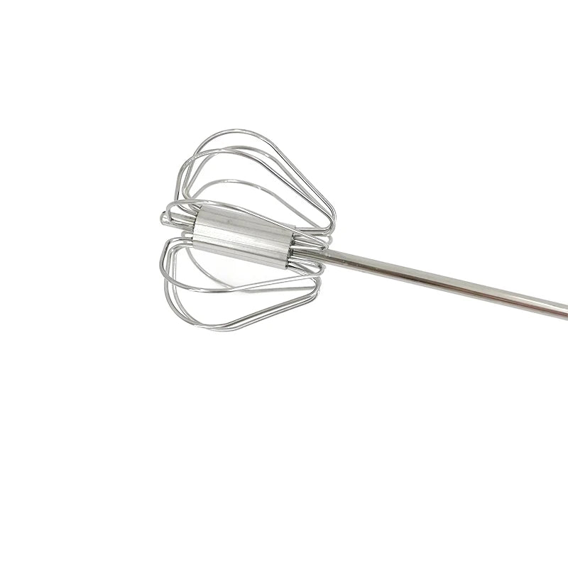 Semi-Automatic Egg Beater 304 Stainless Steel Egg Whisk