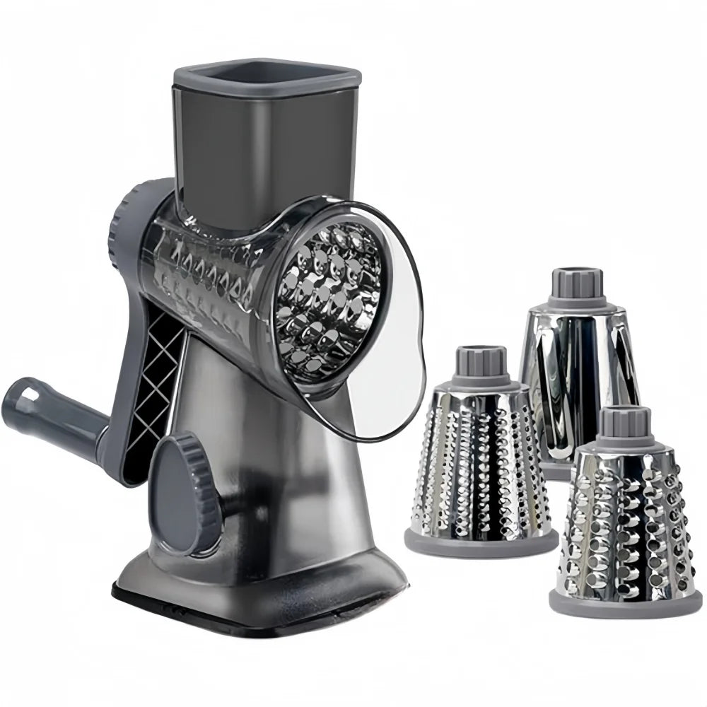 Multifunctional Vegetable Cutter 3in1 Rotary Cheese Grater