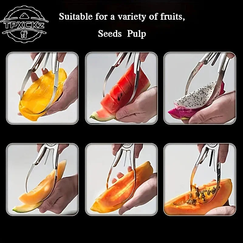 Stainless Steel Mango Cutter Avocado Slicer Splitter Fruit Melon