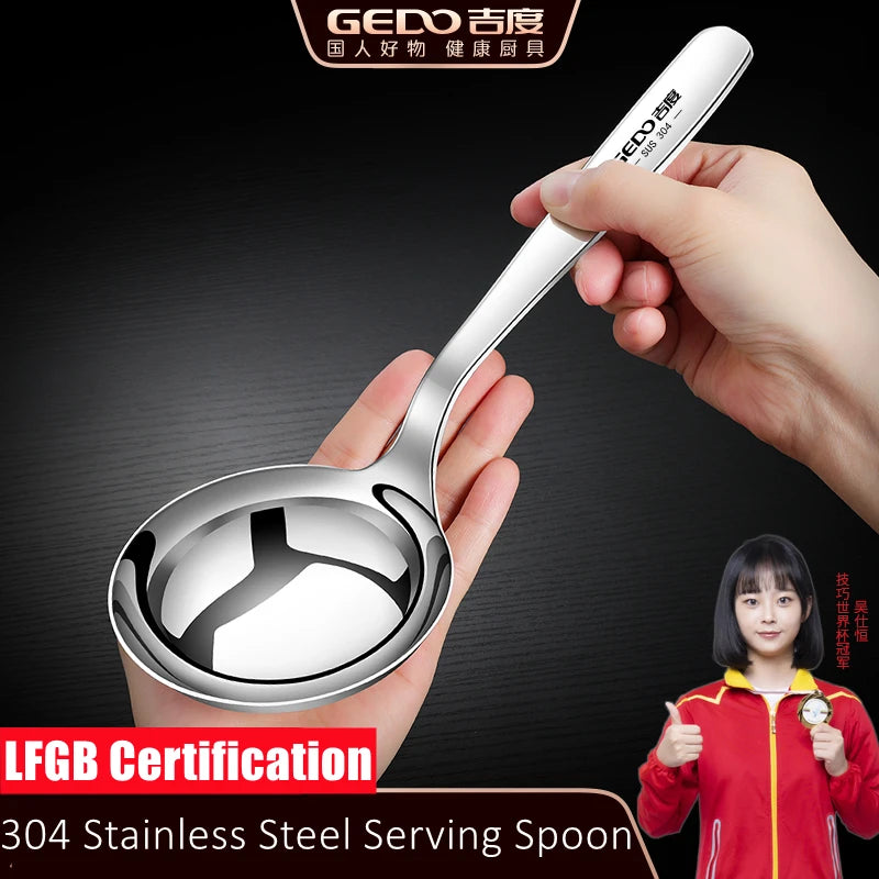 LFGB Certification Pure 304 Stainless Steel Serving Spoon Ultra
