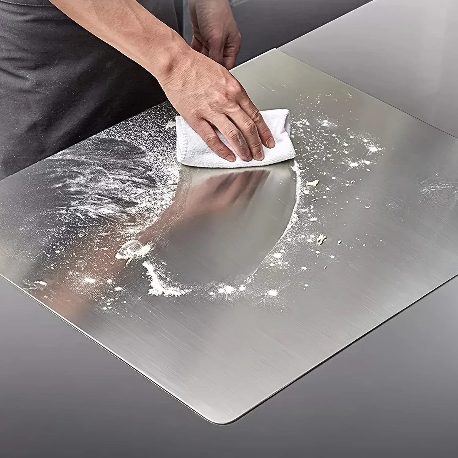 Stainless Steel Cutting Board Multi-use for Dough Kneading