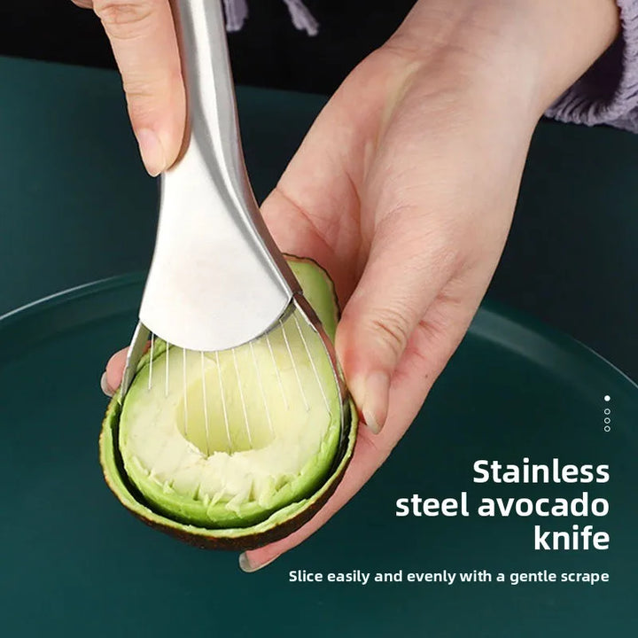 Avocado Knife Gadget Stainless Steel Cutter Kitchen Gadgets