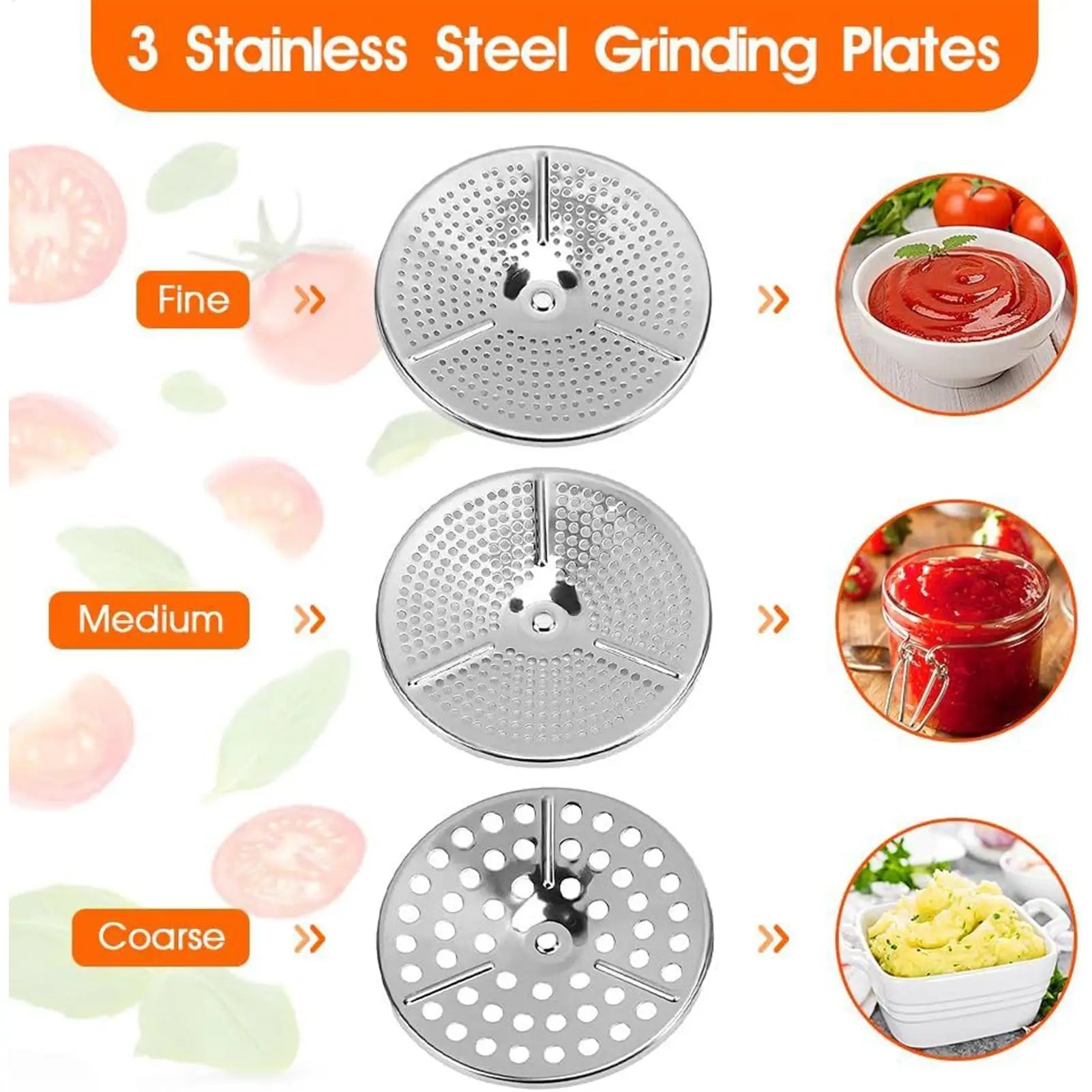 Handheld Potato Mashers Stainless Steel Vegetable Fruits Shredder