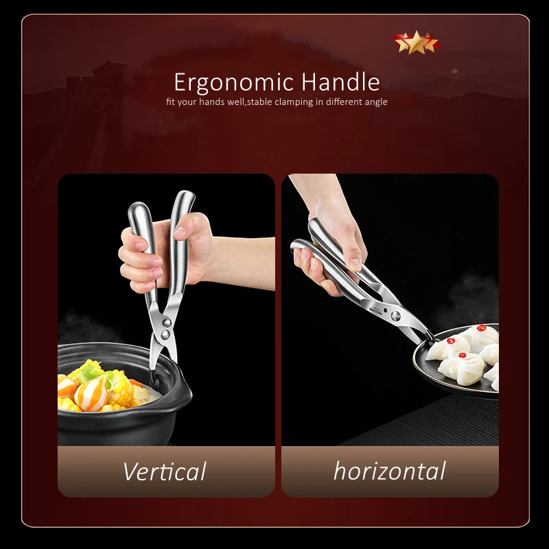 GEDO Ultra Thick Kitchen Hot Plate Tongs Anti-heat Dish Clamp