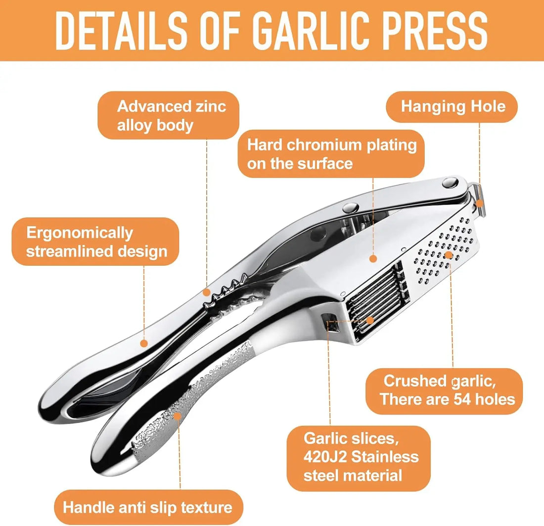 Garlic Crusher 2 in 1 stainless steel garlic minced garlic slices