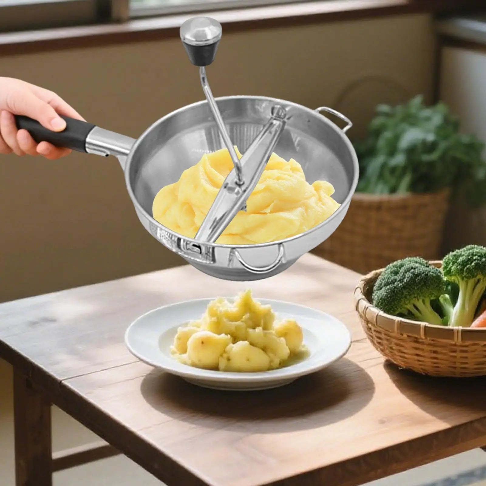 Handheld Potato Mashers Stainless Steel Vegetable Fruits Shredder