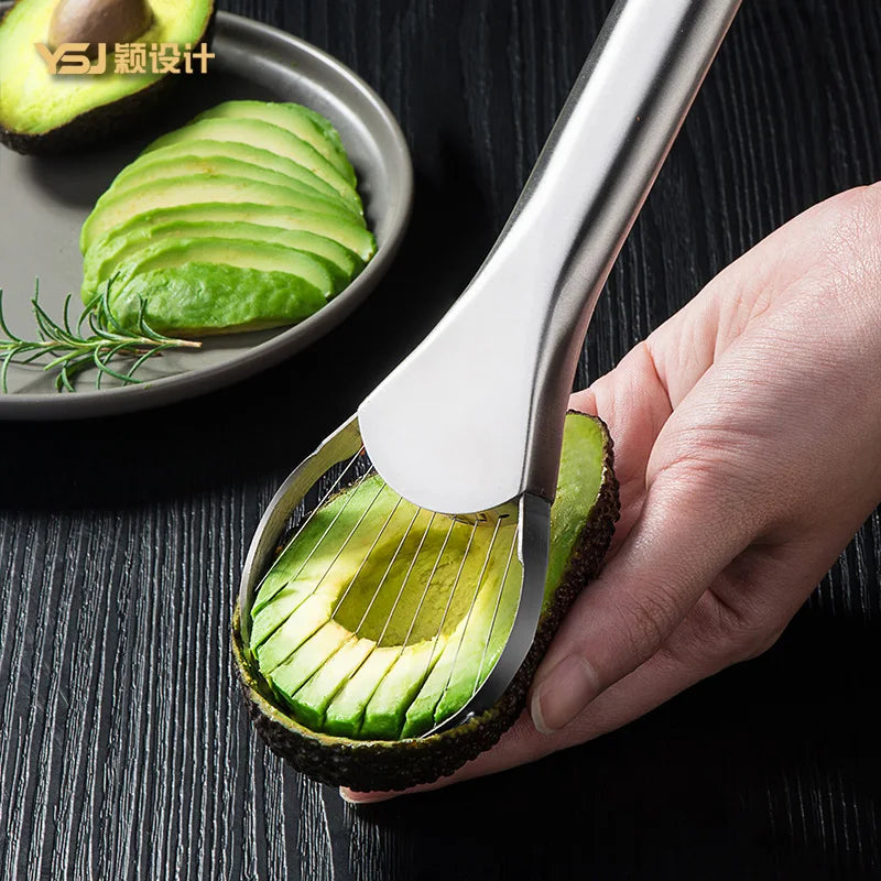Avocado Knife Gadget Stainless Steel Cutter Kitchen Gadgets