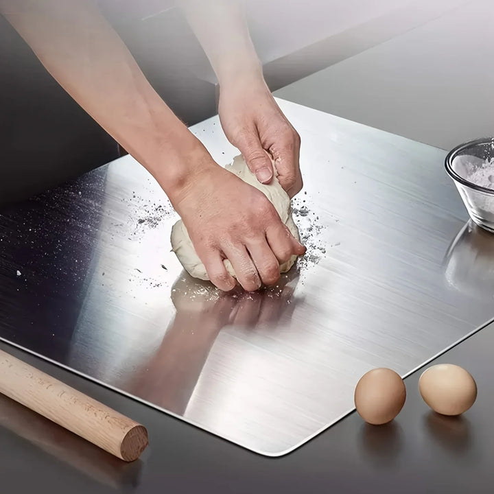 Stainless Steel Cutting Board Multi-use for Dough Kneading