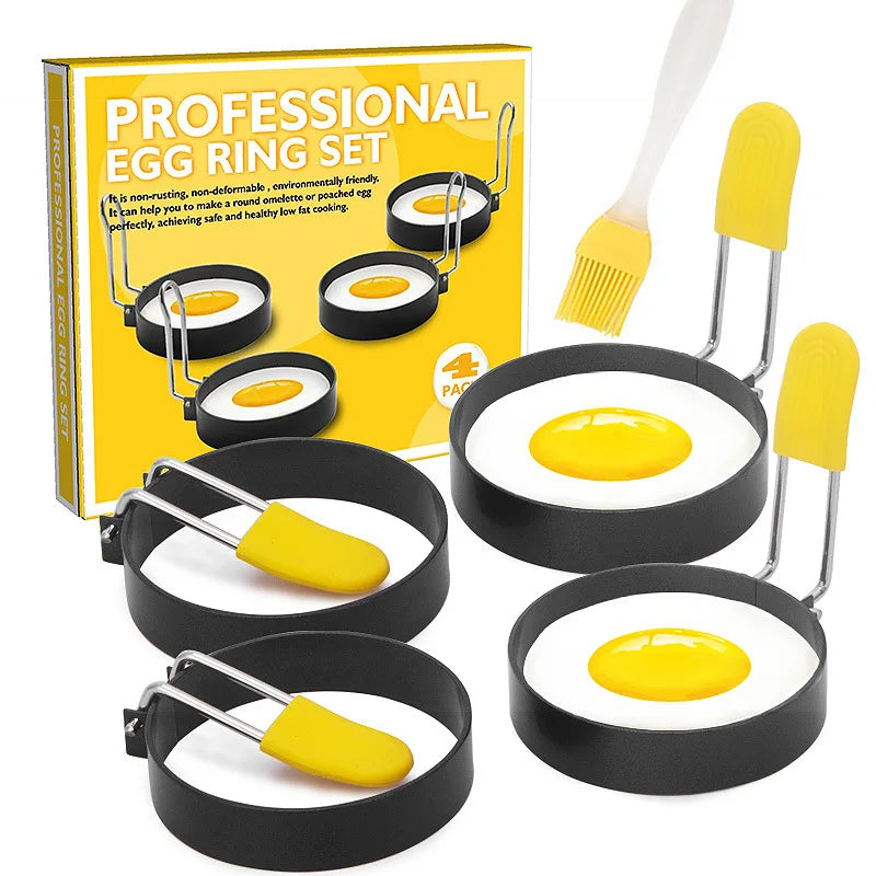Egg frying iron，spray non-stick egg frying ring kitchen small tool