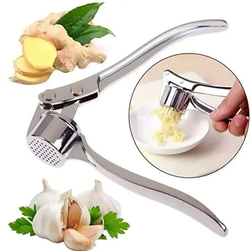 Garlic Press Anti-Skid Thickened Garlic Clip Multifunctional Zinc