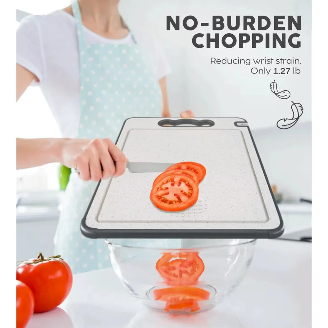 Dishwasher Safe Double Sided Chopping Board – 304 Stainless Steel