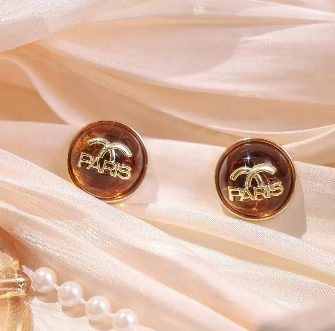 Luxury Millard new niche design amber ear studs high-end