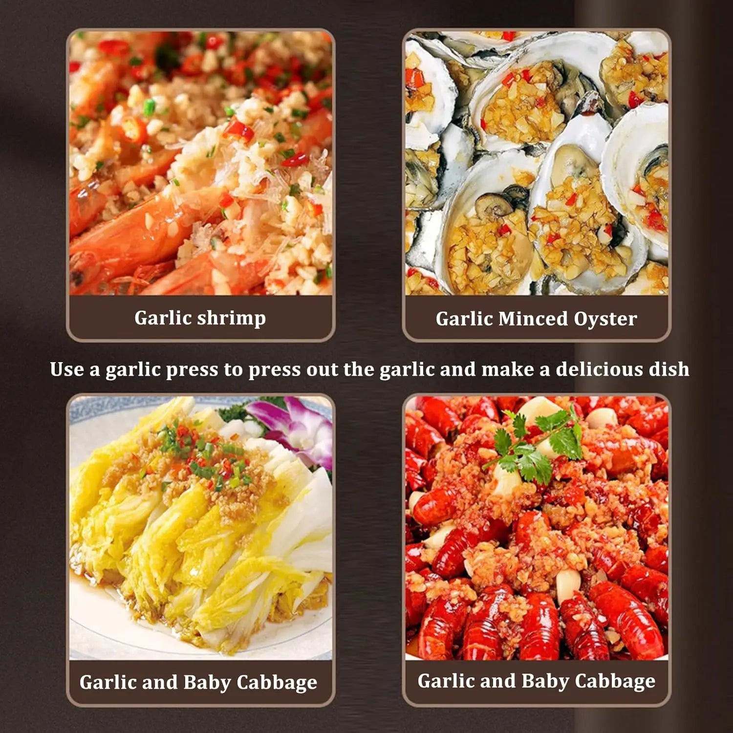 Garlic Crusher 2 in 1 stainless steel garlic minced garlic slices