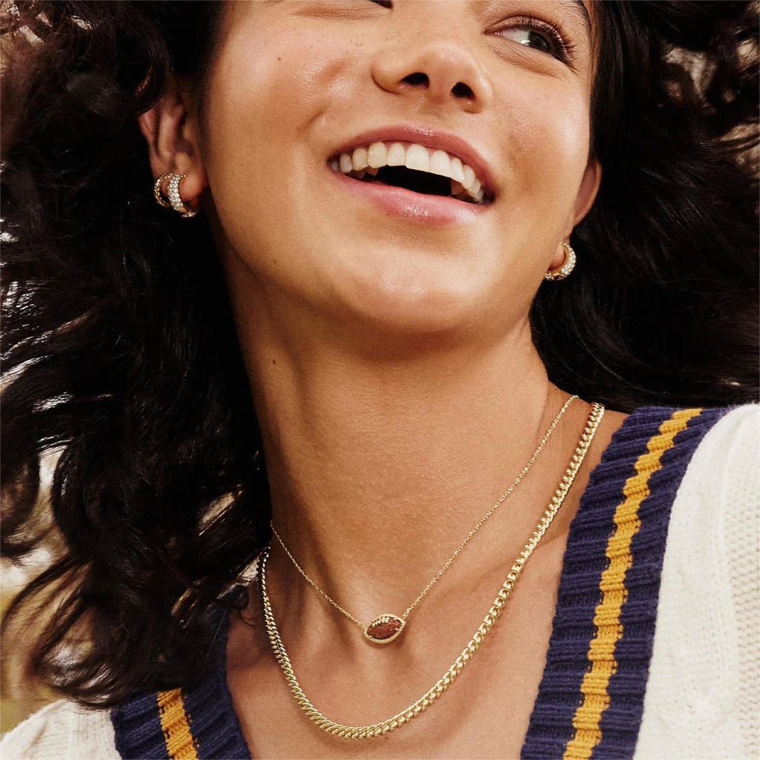 American football pendant necklace Women's sports series