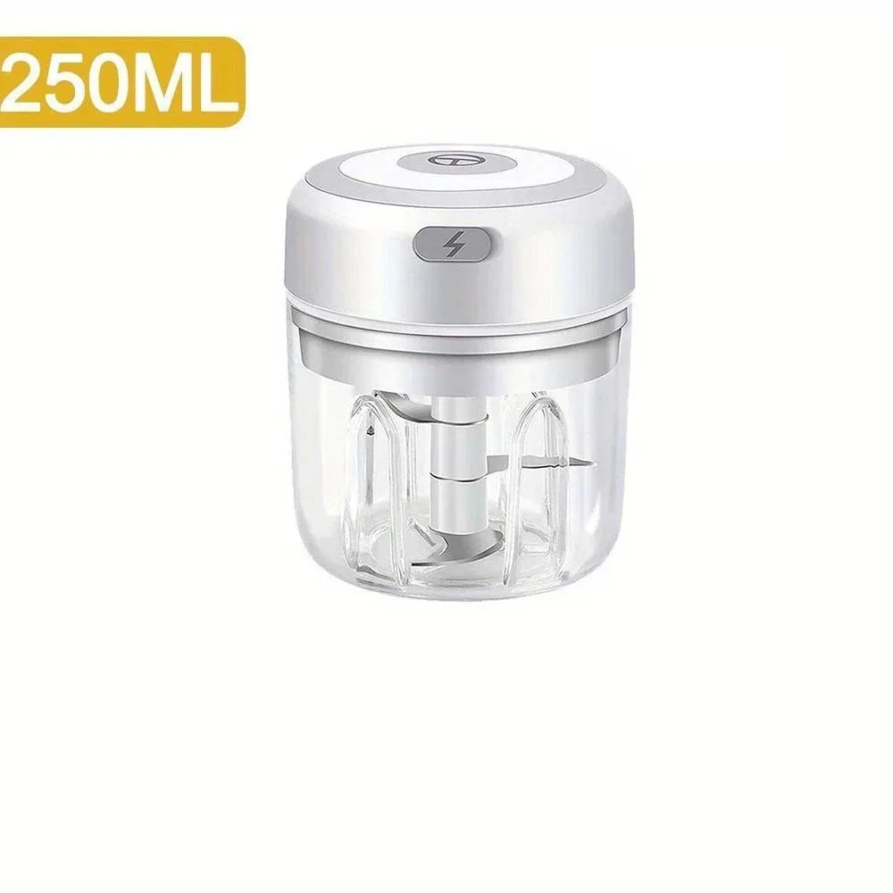 250ML Stainless Steel Electric Garlic Chopper Sturdy Durable