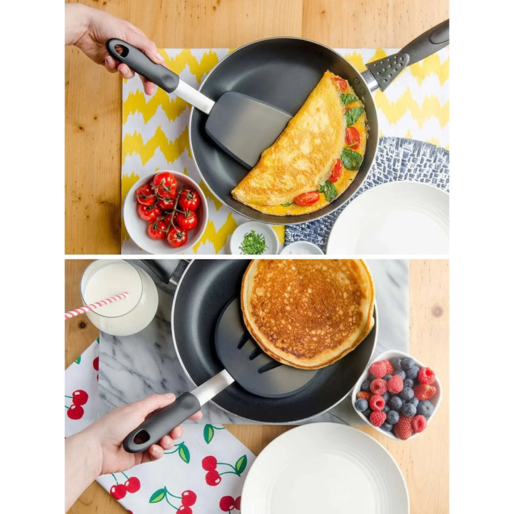 3-Pack Extra Soft Silicone Spatulas, Heat Resistant to 600°F