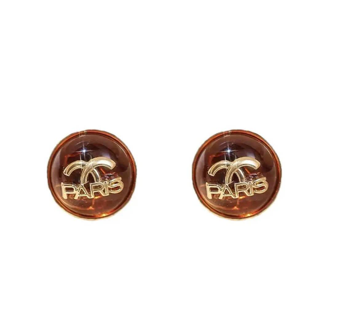 Luxury Millard new niche design amber ear studs high-end