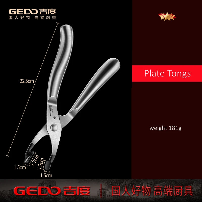GEDO Ultra Thick Kitchen Hot Plate Tongs Anti-heat Dish Clamp