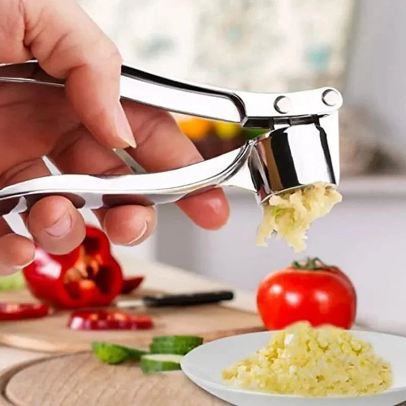 Garlic Press Anti-Skid Thickened Garlic Clip Multifunctional Zinc
