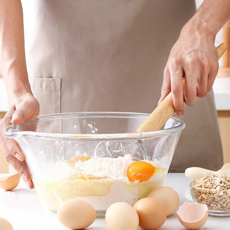 Dough Whisk Large Wood Handle Danish Whisk Bread Dough