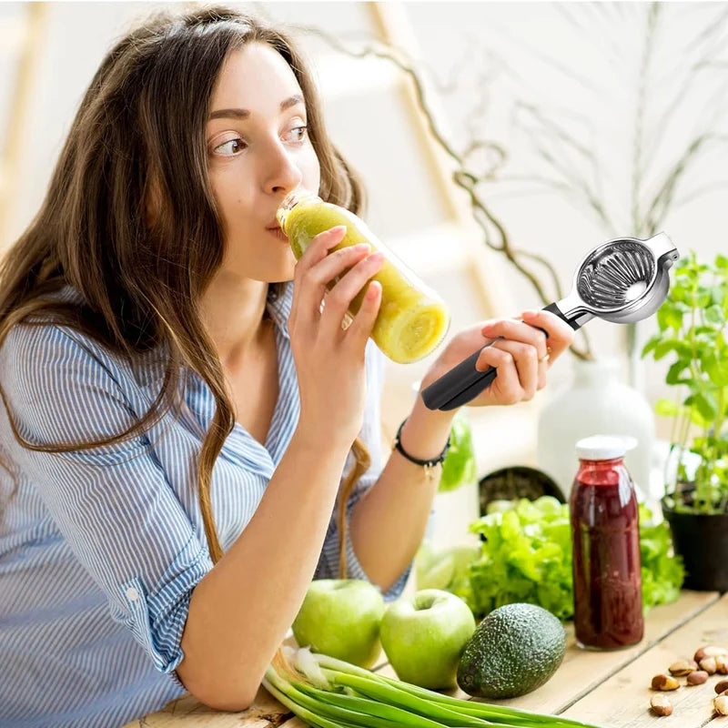 Stainless Steel Lemon Squeezer Hand Press Juicer Manual