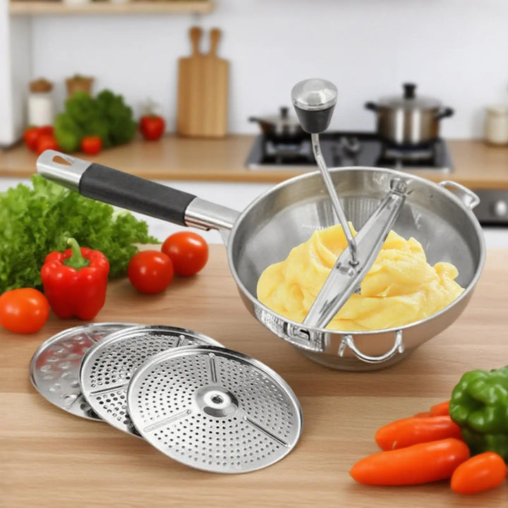 Handheld Potato Mashers Stainless Steel Vegetable Fruits Shredder