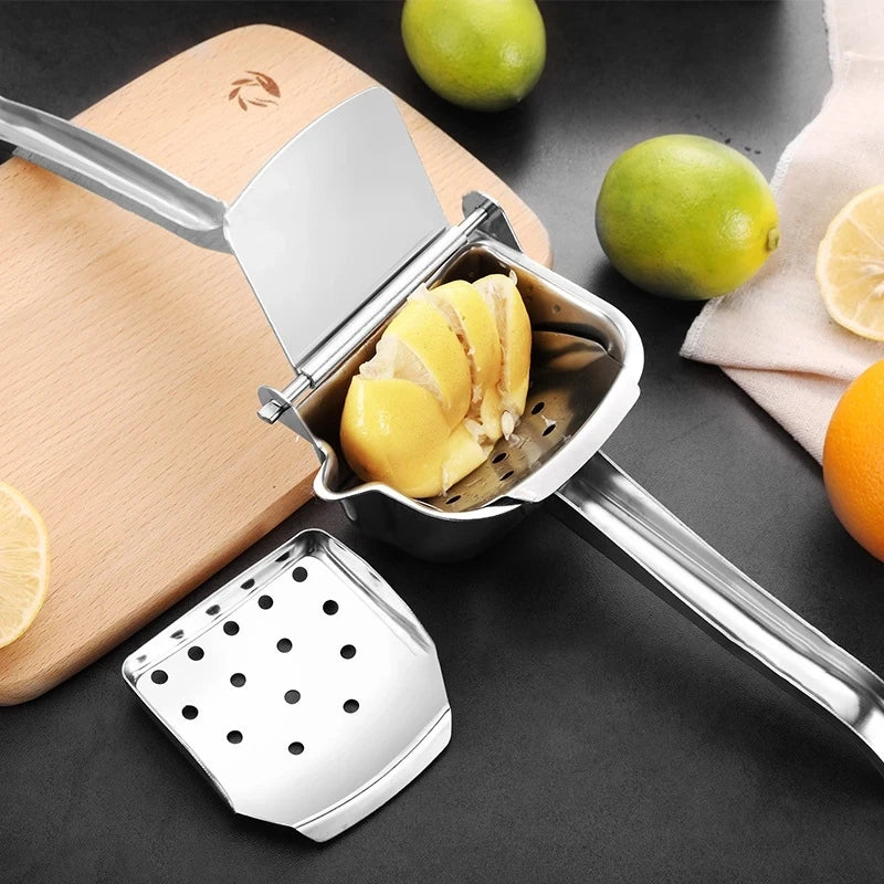 Stainless Steel Fruits Juicer Squeezer Lemon Manual Citrus